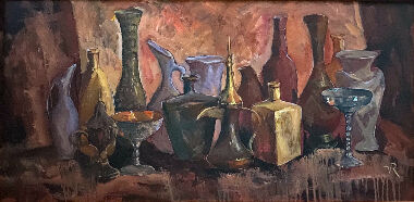 Металлическая ваза