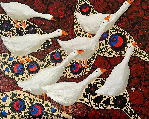 Тіні, за мотивами борщівської вишивки