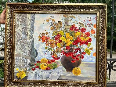 Зимовий натюрморт з лампою