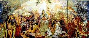 Мадонна у славі та спокута Магдалини, триптих