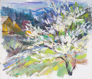 Яблуня цвіте