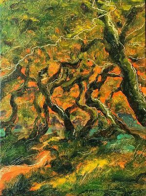 Early Autumn. Dancing Trees