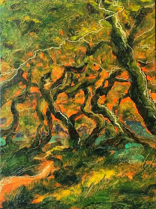 Ранняя осень. Танцующие деревья