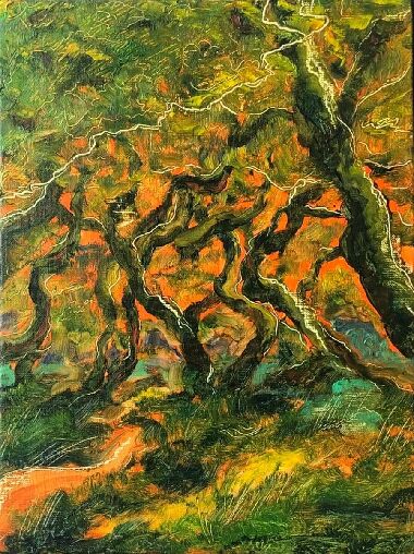 Early Autumn. Dancing Trees