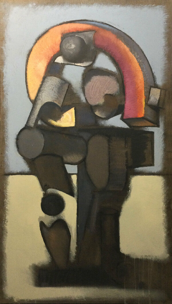 Woman Bending a Rainbow