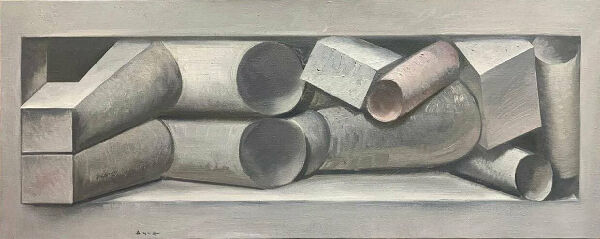 Обнаженная женщина в узком пространстве