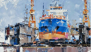 Вантажний корабель EILEEN C у плавучому доці