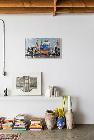 Cargo ship EILEEN C in a floating dock