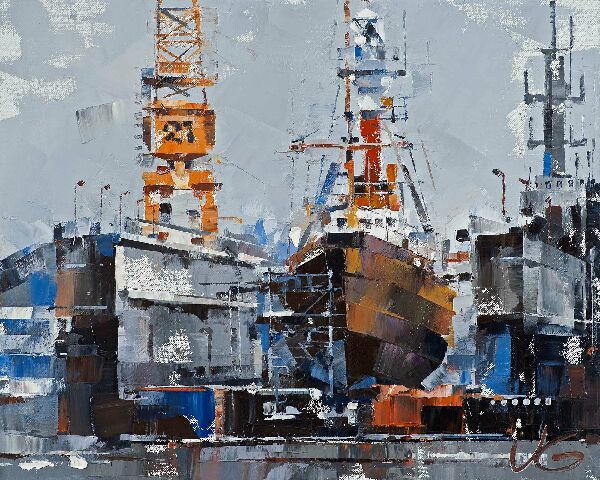 Корабель-маяк AMRUMBANK у плавучому доці