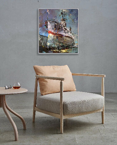 USS TEXAS в сухом доке верфи Норфолка