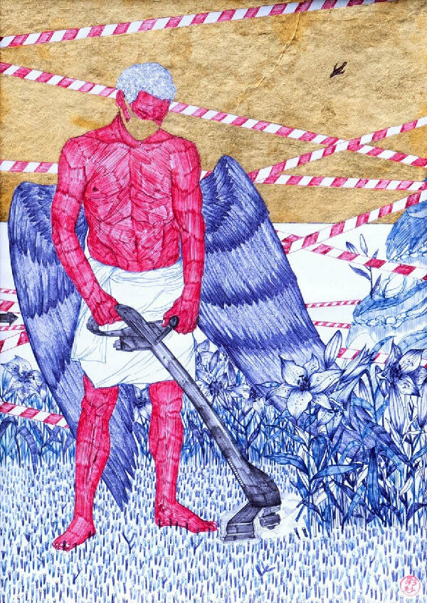 Annunciation is Canceled ("Gabriel Mowing")