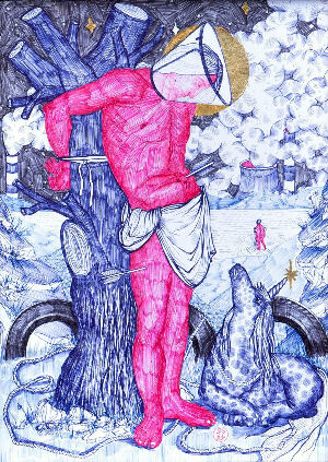 Не торкайся свого обличчя!  («Святий Себастьян та Одноріг» )