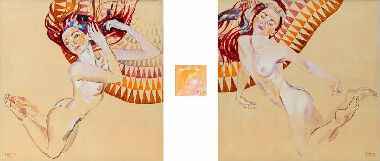 Before and After. Yulia. (triptych)