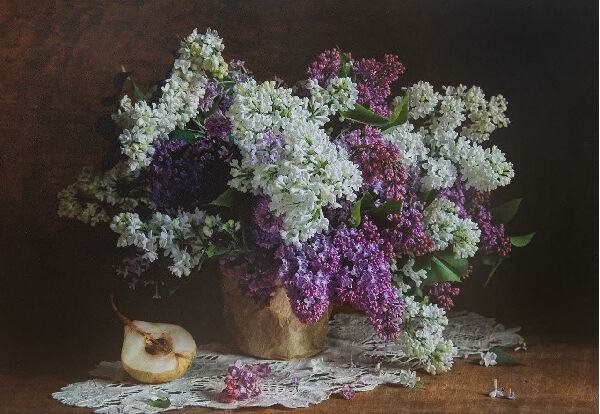 With Lilacs