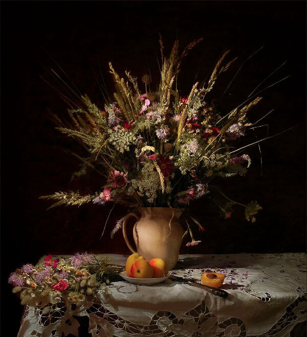 Field Bouquet with Apricots