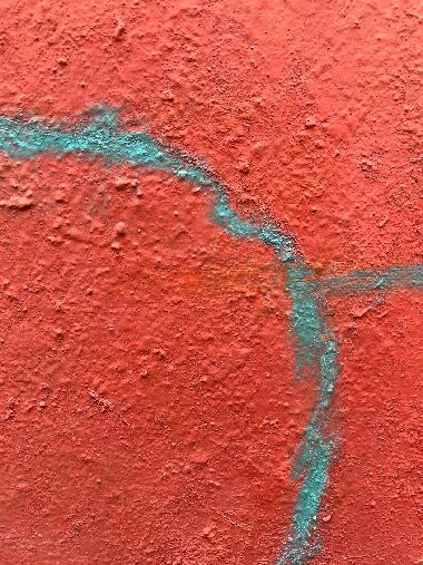 Diptych "Red sand mixture"