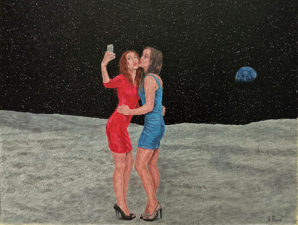 На поверхні Місяця. Подружки.