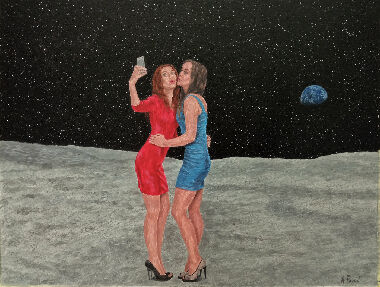 На поверхні Місяця. Подружки.