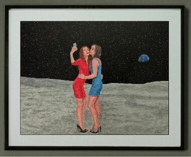 На поверхні Місяця. Подружки.