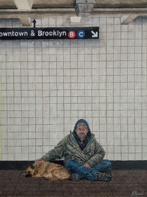 В подземном переходе с другом