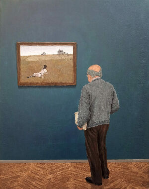 In Front of Anrew Wyeth Picture