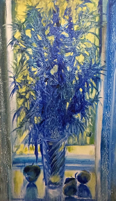 Grass in a Crystal Vase