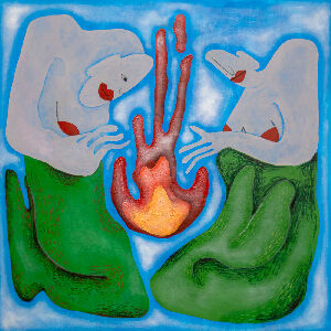 Русалки греются у пламени