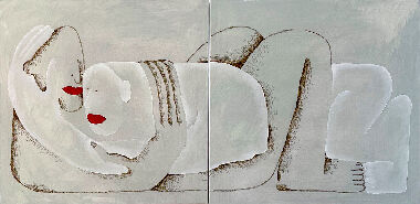 Invention (Hugs) - Diptych