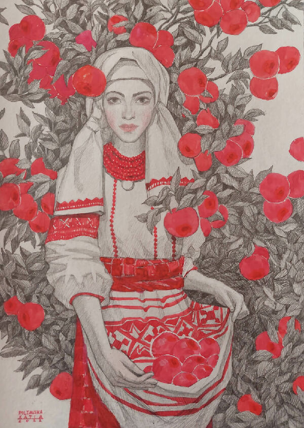 В яблочном саду