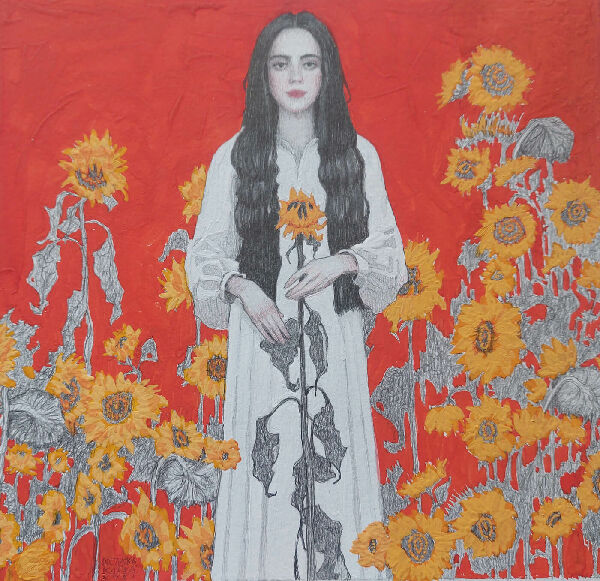 Дівчина з соняшником