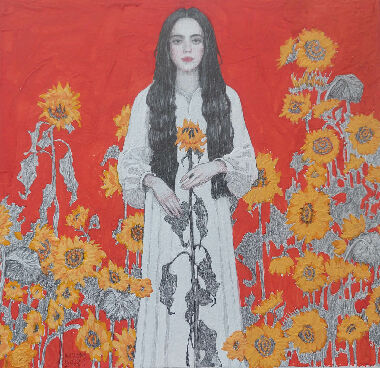 Дівчина з соняшником