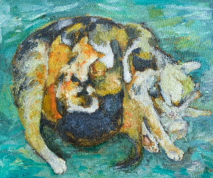 Моя Клякса с кошенятами