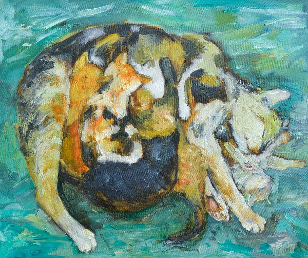 Моя Клякса с кошенятами