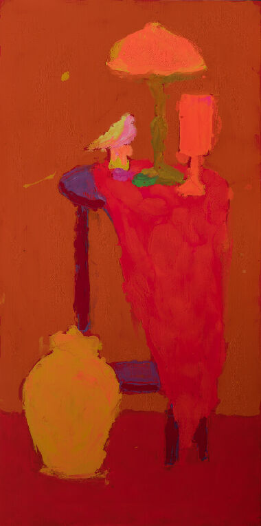 Still Life with a Lamp (Triptych)