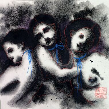 Голубой бантик