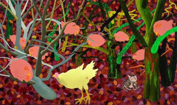 Мокрый сельский парк