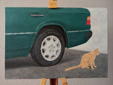 Рыжий бандит в паркинге