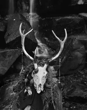 Deer Skull with Protective Amulets by the Kholodnyi Waterfall