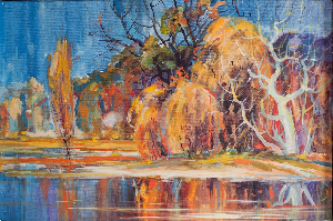 Spring Flood. The Uzh River