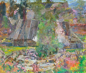 Курная хата. Этюд