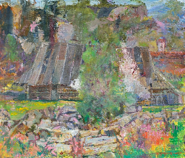 Курная хата. Этюд