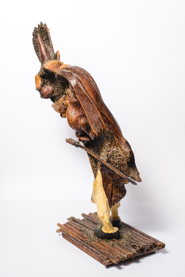 Автопортрет со шпагой на палубе на фоне бушующего океана