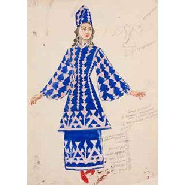 «Золотой петушок», балет-пантомима Римского-Корсакова, примерно 1950 г.