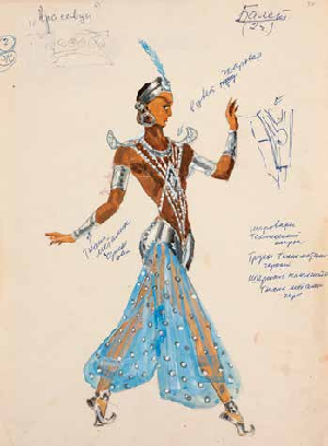 «Золотой петушок», балет-пантомима Римского-Корсакова, примерно 1950 г.