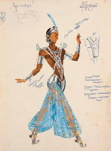 «Золотой петушок», балет-пантомима Римского-Корсакова, примерно 1950 г.