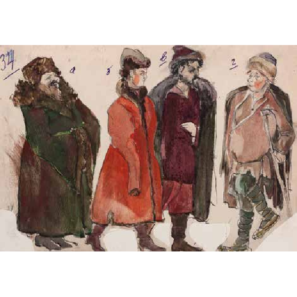 «Борис Годунов» Модеста Мусоргского, МХАТ, около 1930 г.