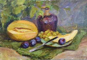 Натюрморт з динею