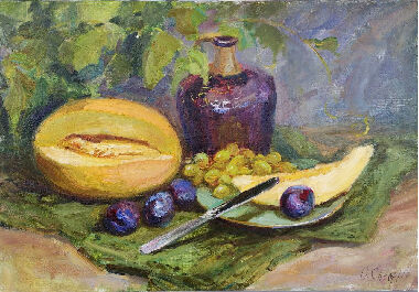 Натюрморт с дыней