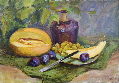 Натюрморт с дыней