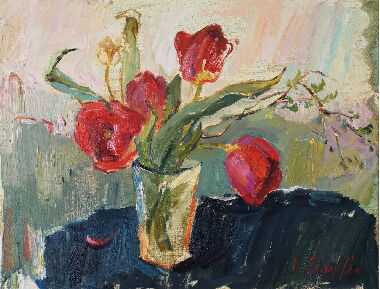 Маленький желтый тюльпан